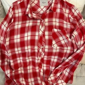RAILS new, never worn, PLAID ultra SOFT button down